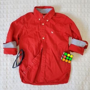 L.O.G.G. Button-Down Long Sleeves Shirt, Boys, Size US 6-7Y